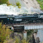 UP3985 crossing over Wolf Creek near Bonner Springs, KS