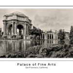 In this version I centered the letters a bit and erased a bunch of spots in the sky. The right tree also had a line through it. I did not sharpen again ... that's already been done. In this version #6, I removed lines in the small trees near the palace. There were from flipping the palace and I just didn't see the lines to erase them earlier.