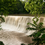 Santa Fe Lake Falls was formed by the dam which created the 5.2 acre community lake. The Santa Fe Lake offers fishing for blue gill, black bullhead, green sunfish, channel catfish, crappie and largemouth bass.